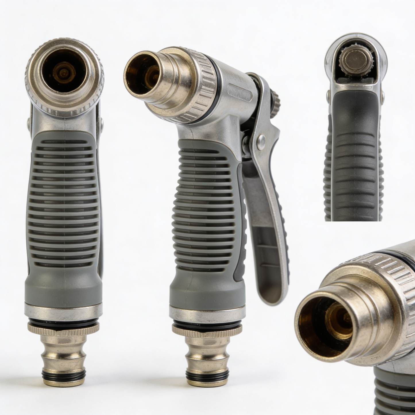 BrittonGarden Heavy Duty Garden Hose Nozzle - 10 Spray Patterns, Thumb Control On-Off Valve Sprayer for Easy Water Control - Outdoor Water Hose Nozzle Head Attachment