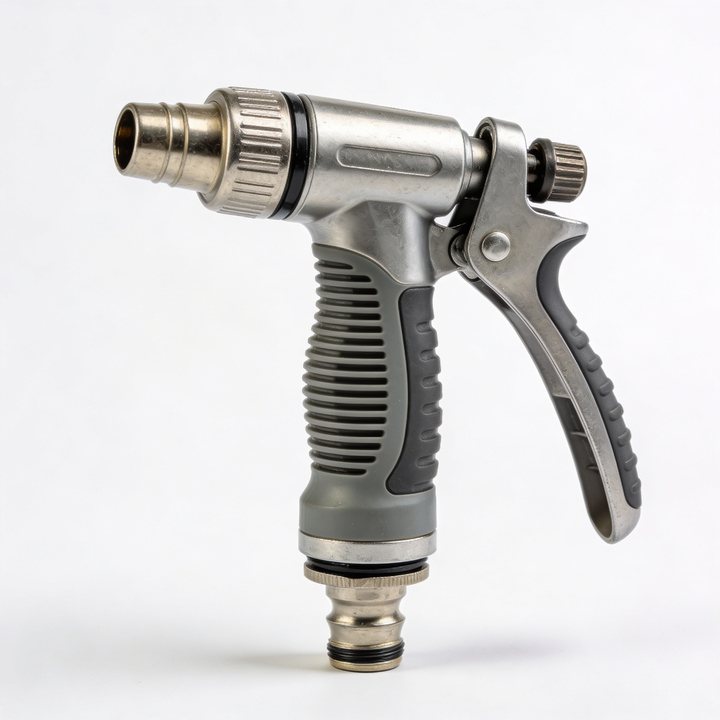BrittonGarden Heavy Duty Garden Hose Nozzle - 10 Spray Patterns, Thumb Control On-Off Valve Sprayer for Easy Water Control - Outdoor Water Hose Nozzle Head Attachment